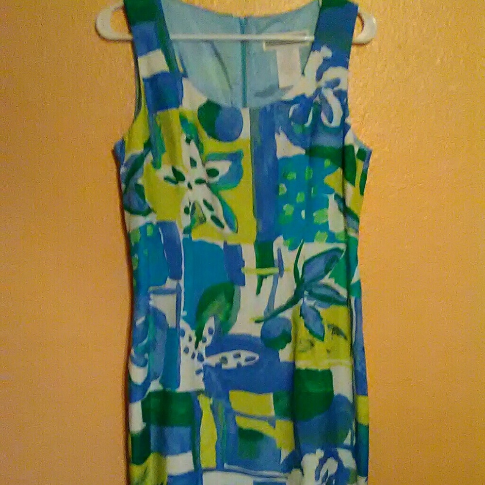 Jessica Howard geometric & floral print dress